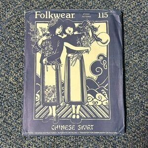 Folkwear Chinese Skirt Pattern Uncut and complete 1980’s